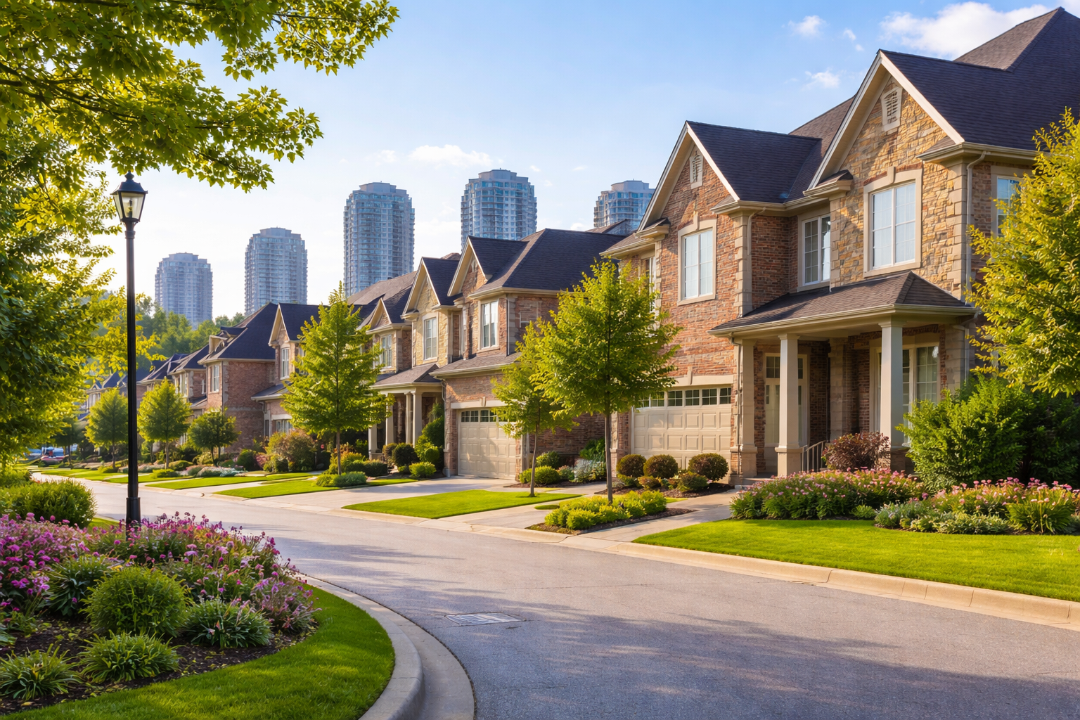 Family-friendly residential neighbourhood in Vaughan Ontario